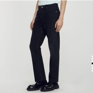 Sandro Men's straight-leg jeans Black